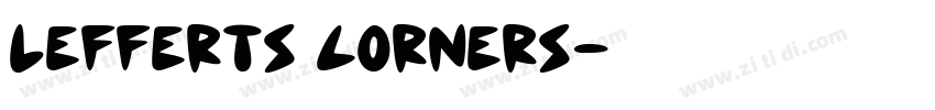 lefferts corners字体转换
